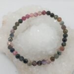 Pulseira Facetada Turmalina Multicolor 6mm