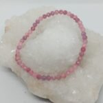 Pulseira Facetada Turmalina Rosa 2/3mm