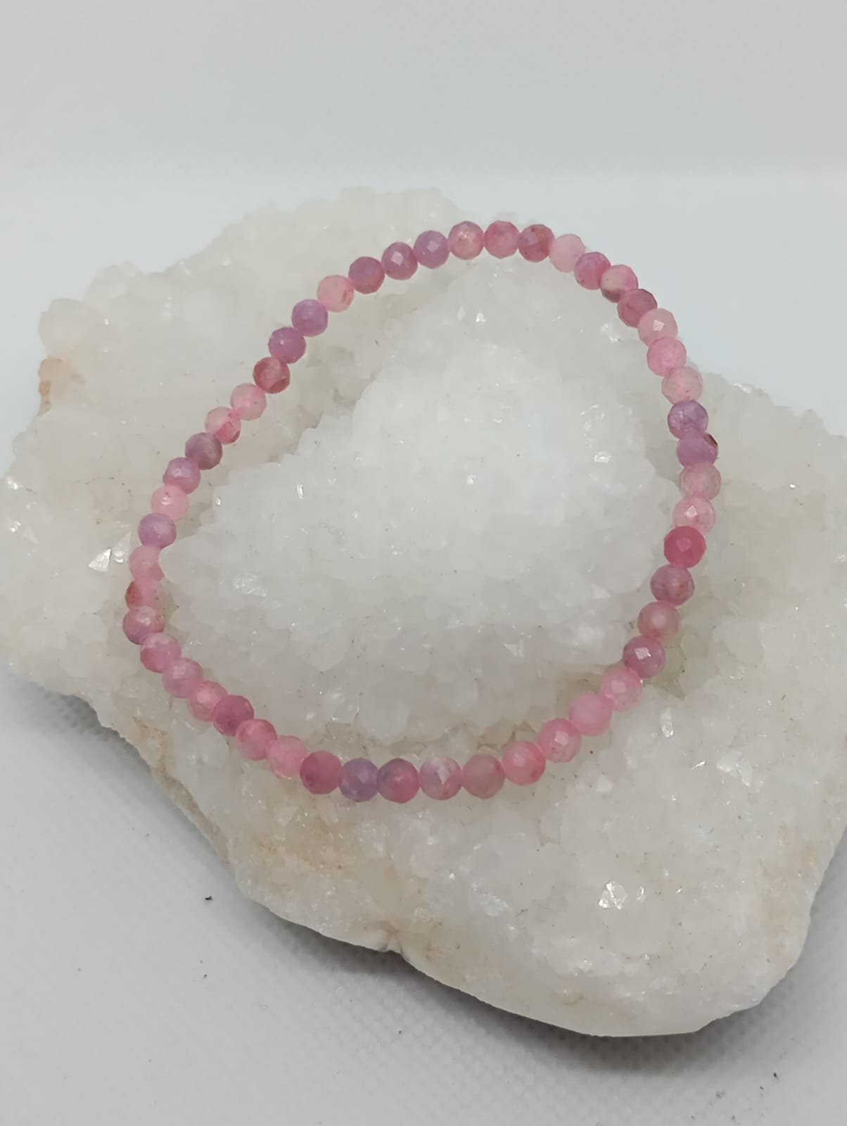 117 Pulseira Facetada Turmalina Rosa 2/3mm - Image 1