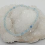 Pulseira Facetada Agua Marinha 2/3mm