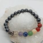 Pulseira 7 Chakras e Hematite 8mm