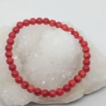 Pulseira Coral Vermelho 6mm