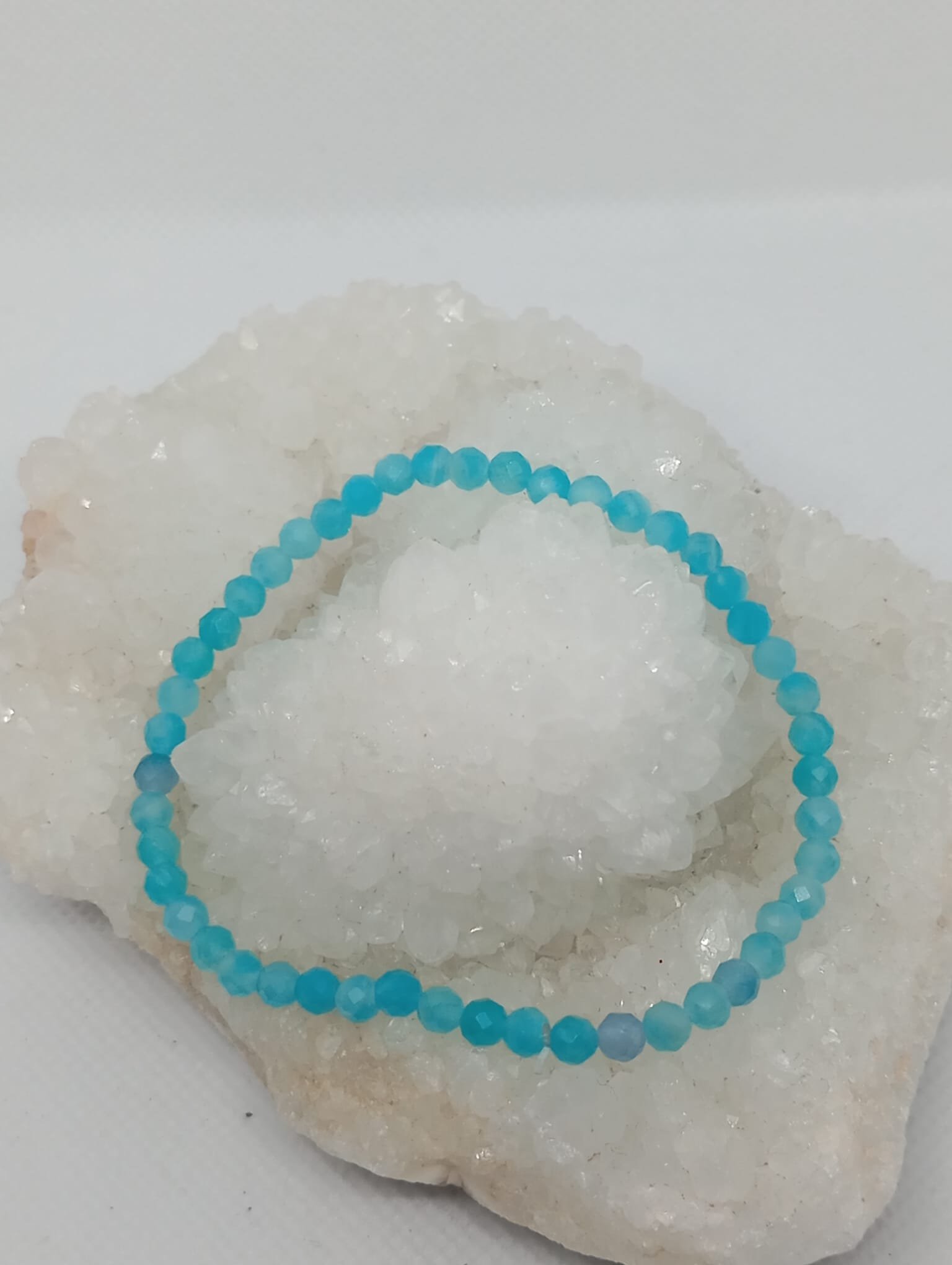 15 Pulseira Facetada Amazonite 2/3mm - Image 1