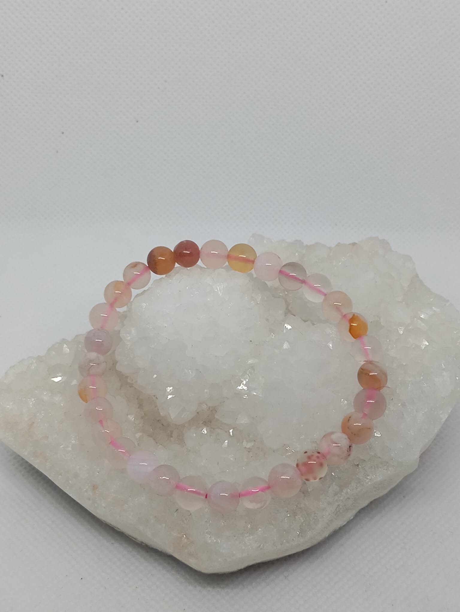 162 Pulseira Agata Flor 6mm - Image 1