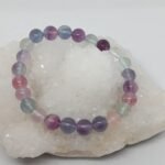 Pulseira Fluotite Arco-Iris 8mm
