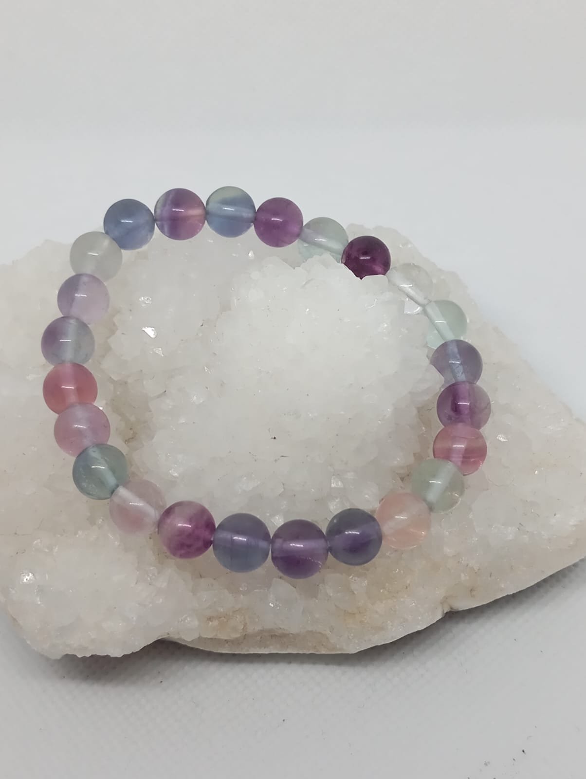 39 Pulseira Fluotite Arco-Iris 8mm - Image 1
