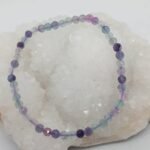 Pulseira Facetada Fluotite Arco-Iris 2/3mm