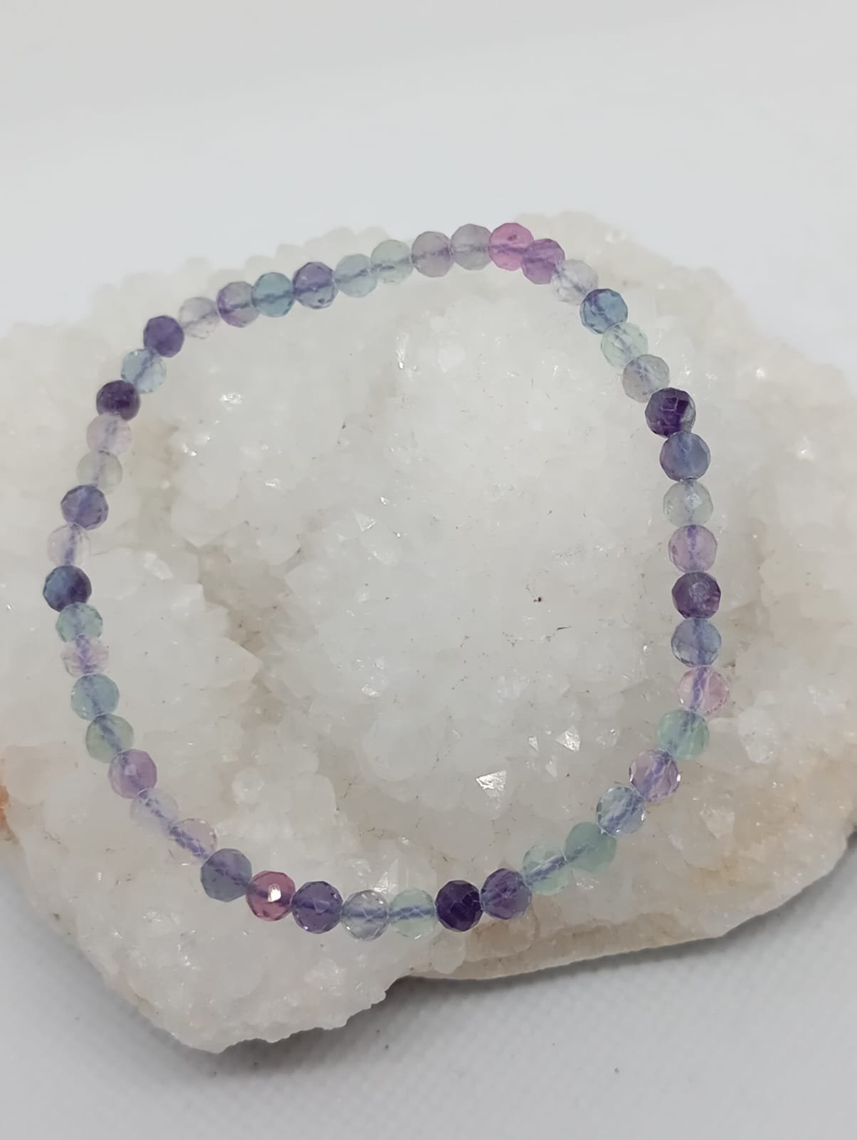 40 Pulseira Facetada Fluotite Arco-Iris 2/3mm - Image 1