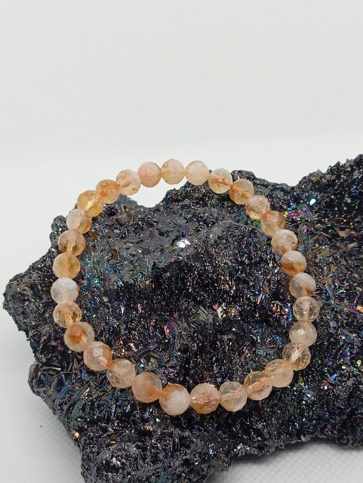 8 Pulseira Facetada Citrino 6mm - Image 1