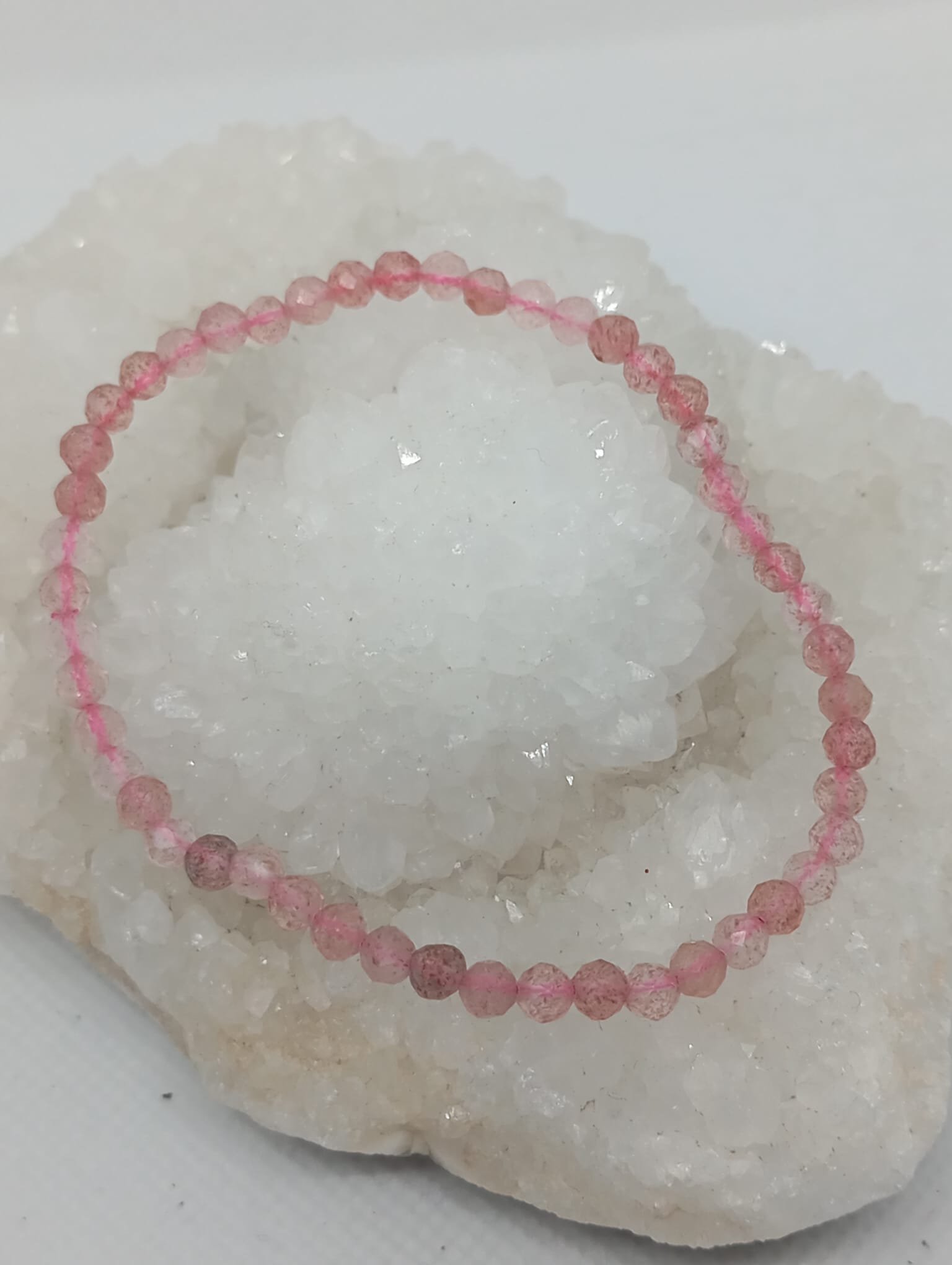 87 Pulseira Facetada Quartzo Cereja 2/3mm - Image 1