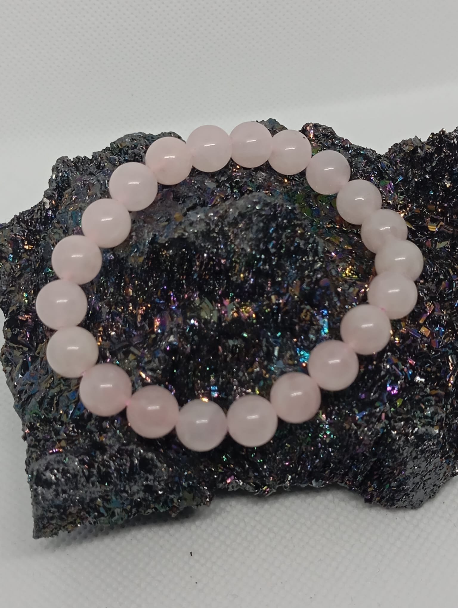 96 Pulseira Quartzo Rosa 8mm - Image 1