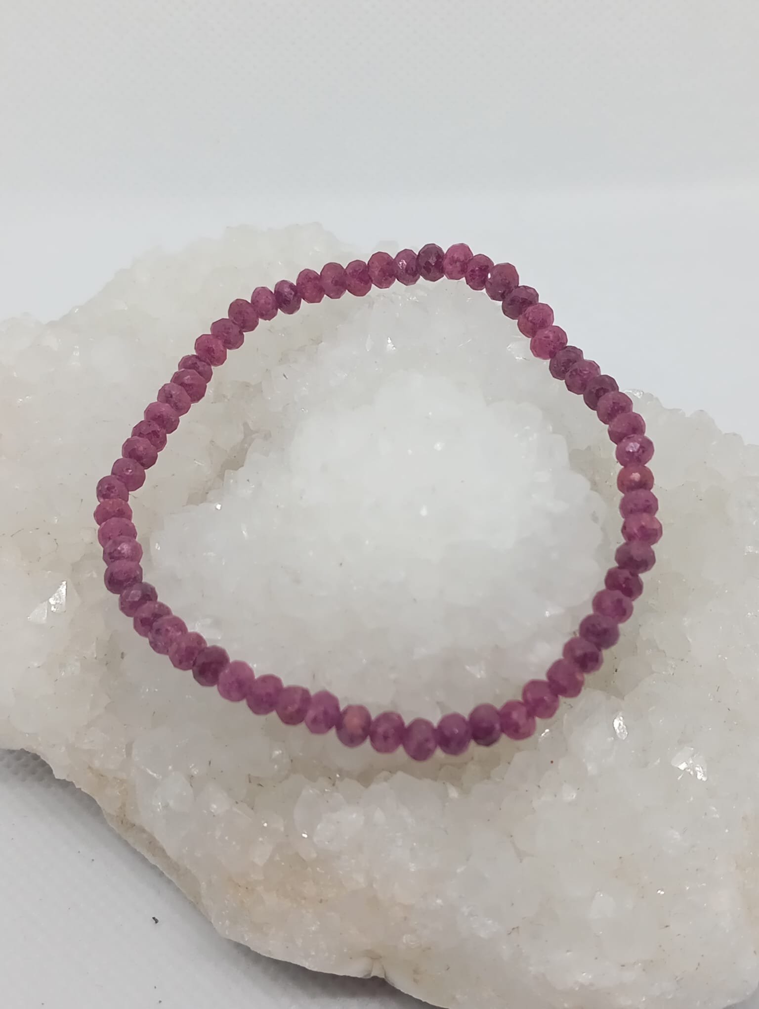 98 Pulseira Facetada Rubi 2/3mm - Image 1