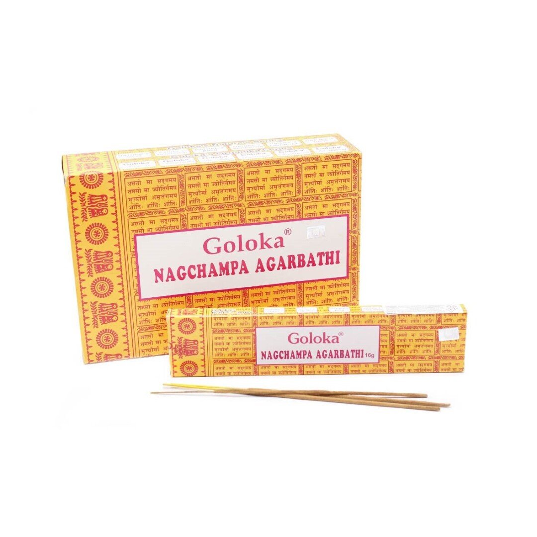 366 Incenso NagChampa Agarbathi Amarelo, 16gr 8UN) - Image 1