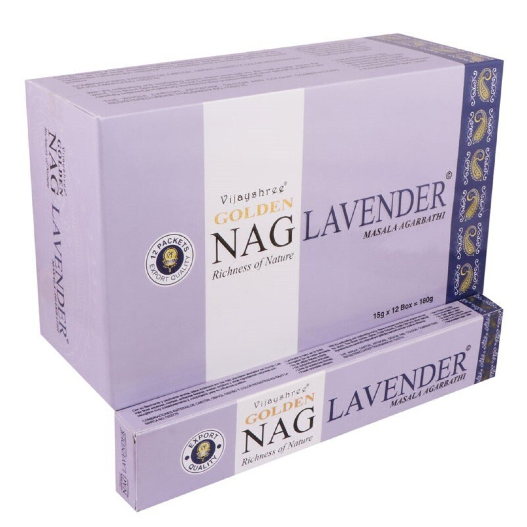 377 Incenso Lavanda Golden Nag 15gr (8UN) - Image 1