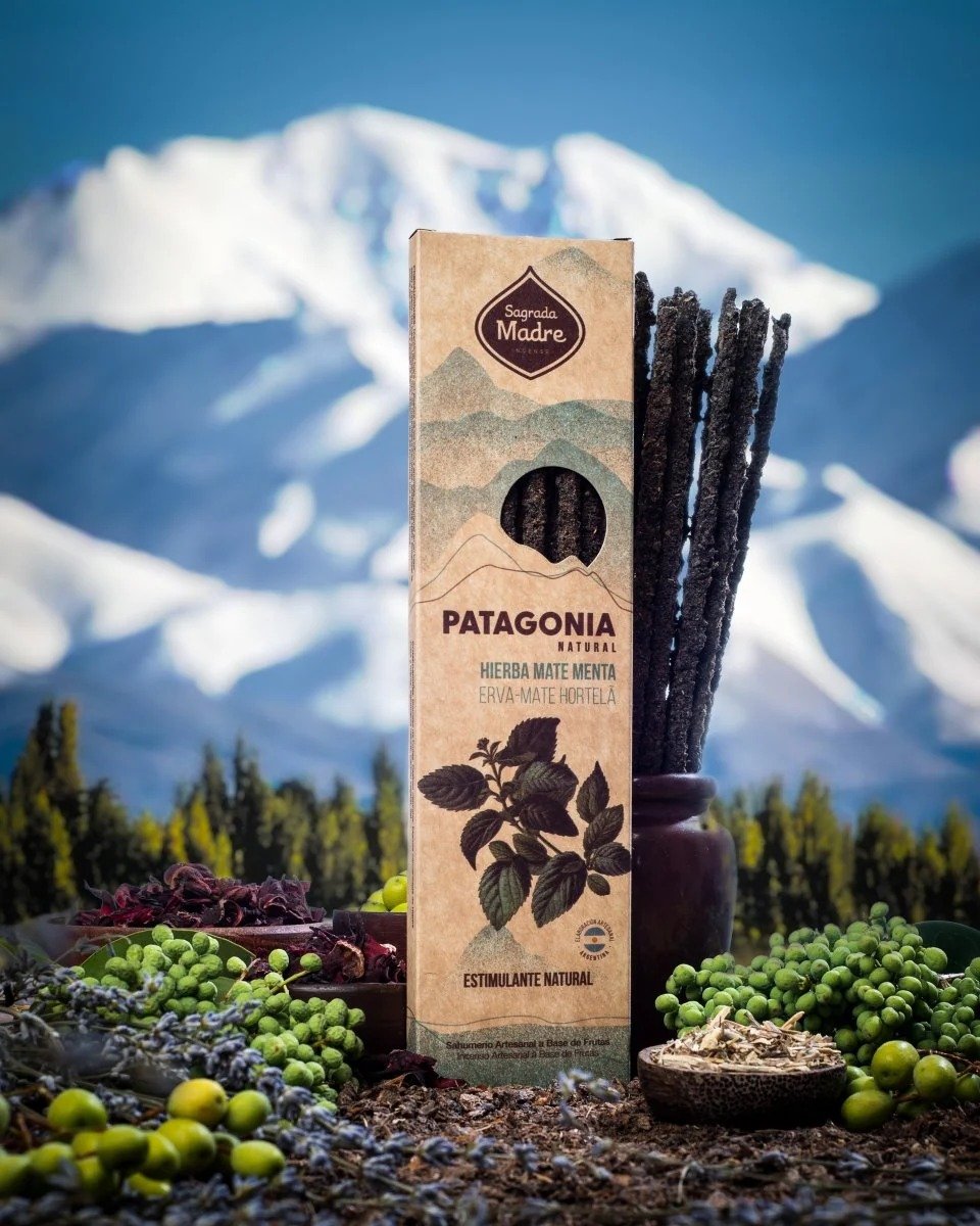 408 Incenso Patagonia Yerba Mate Menta - Ancestralidade (6UN) - Image 1